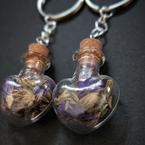 Friendship Spell Jar Keychain Set